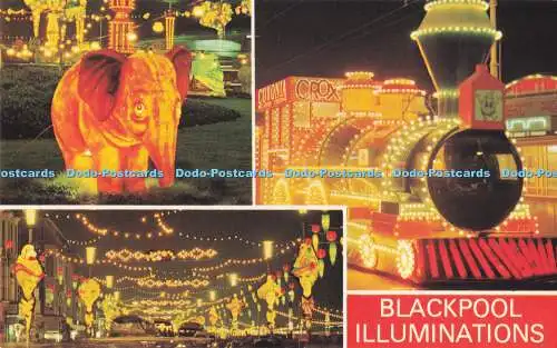 R718814 Blackpool Illuminations E T W Dennis Scarborough Multi View