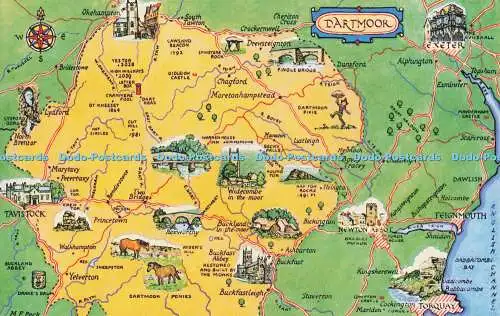 R718843 Dartmoor Map J Salmon Sevenoaks