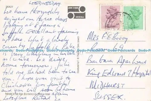 R718939 Suffolk Sudbury The Mill Hotel John Hinde F W Pawsey D Noble