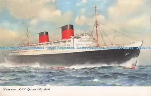 R717841 Cunard R M S Queen Elizabeth 1962