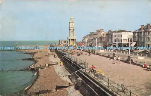 R718988 Herne Bay Der Uhrturm und die Promenade