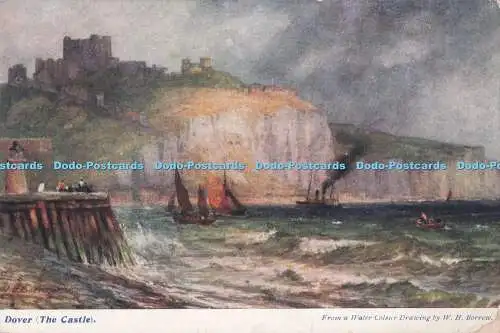 R717884 Dover The Castle The Water Colour Post Card W H Borrow 1911