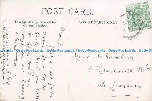 R717884 Dover The Castle The Water Colour Post Card W H Borrow 1911