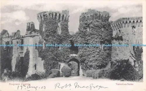 R719154 Raglan Castle Valentine Serie 1903