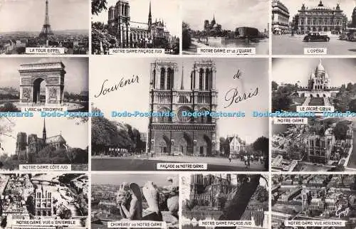 R718010 Souvenir de Paris La Tour Eiffel Greff S E R P R Henrard RP 1958 Multi V