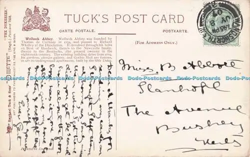 R718019 Welbeck Abbey Seat of the Duke of Portland The Dukeries Tuck Oilette 741