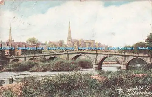 R718020 Shrewsbury The English Bridge 1905