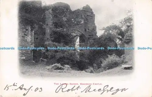 R719168 The Lady Bower Goodrich Castle PM Ross Herefordshire 1903