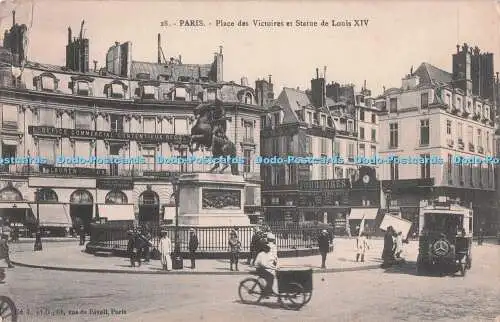 R718024 Paris Place des Victoires et Statue de Louis XIV L PM S Kensington 1928