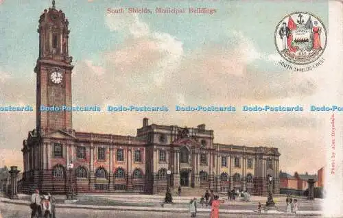 R719293 South Shields Gemeindegebäude in Stationer Hall Alex Drysdal betreten