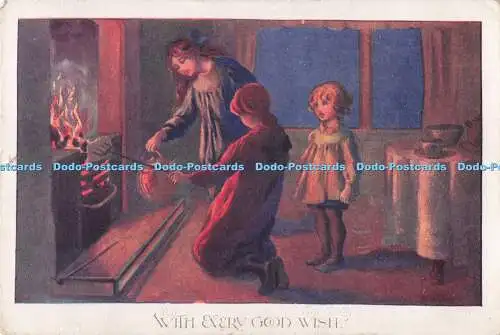 R719319 Mit jedem guten Wunsch Postkarte