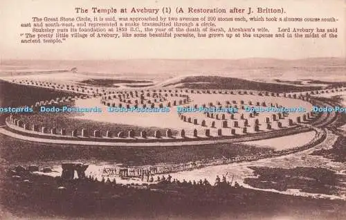 R719358 The Temple at Avebury Tomkins and Barrett Swindon Famous Series