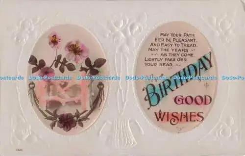 R719621 Birthday Good Wishes A and G Taylor Reality Series Genuine Silver Print