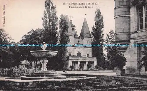 R719736 Chateau d Anet Fontaine Dans le Parc G Foucault Dreux