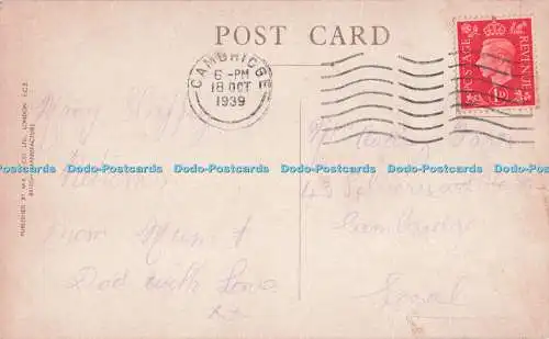 R719771 Viele glückliche Rücksendungen am Tag M K London PM Cambridge 1939
