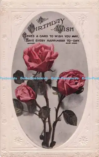 R719803 A Birthday Wish Valentine Photo Colour Series PM Cambridge 1923