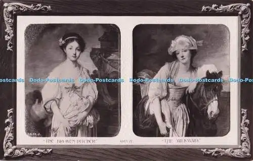 R719856 The Broken Pitcher The Milkmaid Greuze The Rotary Real Photographic Opal