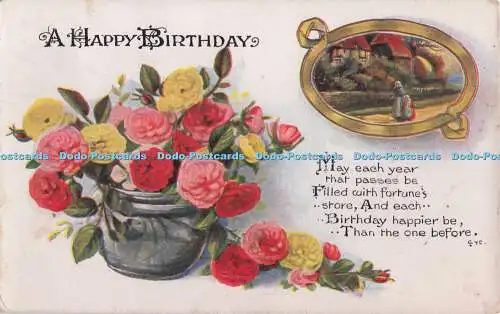 R719863 A Happy Birthday W and K Postcard