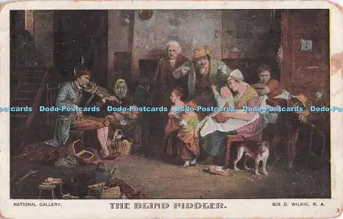 R719882 National Gallery The Blind Fiddler Sir D Wilkie G D and D L PM Grimsby 1