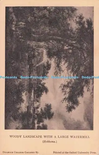 R719903 Dulwich College Gallery Waldlandschaft mit großem Wasserfall Hobbema Th