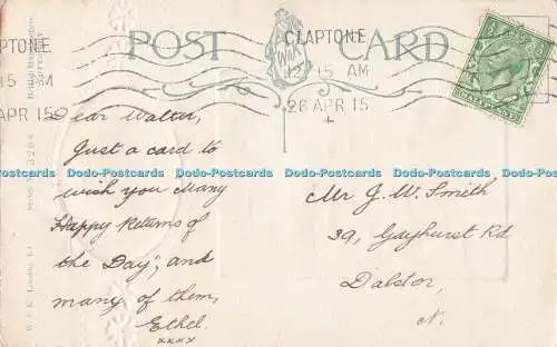 R719940 Birthday Wishes Wildt and Kray London Series No 3264