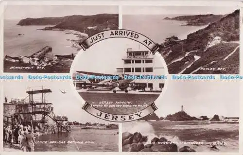 R720041 Gerade angekommen am Jersey Bonne Nuit Bay Bouley Bay Jersey Airport Havre de