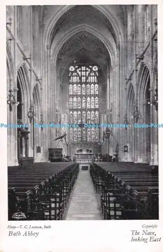 R720572 Bath Abbey The Nave Looking East British Publishing Company Ltd T C Leam