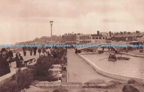 R720581 Hunstanton South Promenade and Boating Lake M and L National Series 1947