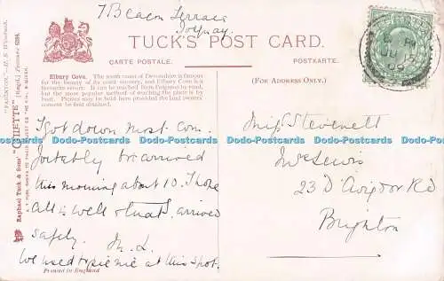 R720582 Paington Elbury Cove Raphael Tuck and Sons Ltd Oilette Postkarte 6284 H B