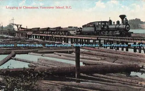 R720599 Vancouver Island B C Logging bei Chemainus Valentine and Sons Publishing