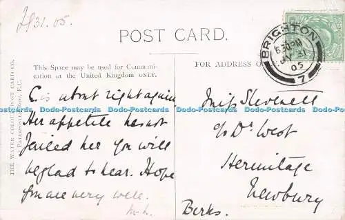 R720612 Brighton Der Teufelsdeich Das Aquarell Postkarte Co W H Leihen PM Brigh