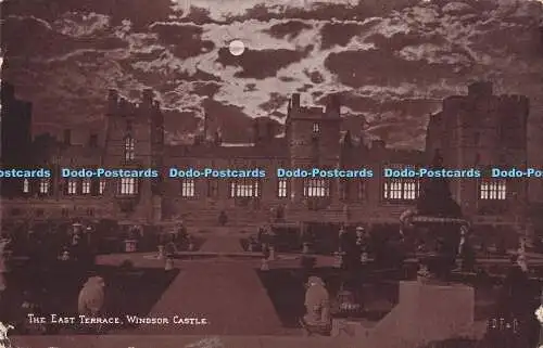 R720645 Windsor Castle The East Terrace D F and Co York PM Brighton 1905