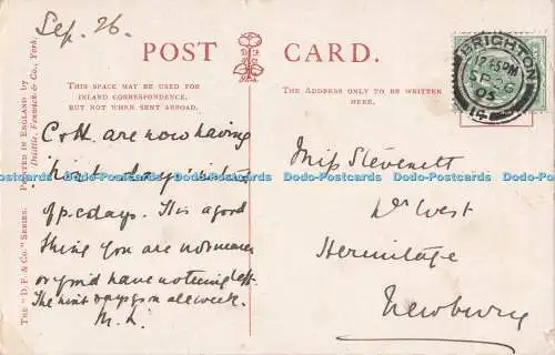 R720645 Windsor Castle The East Terrace D F and Co York PM Brighton 1905