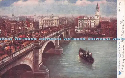 R720646 London London Bridge Raphael Tuck and Sons Oilette Postkarte 770 England
