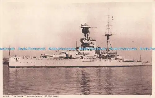 R720697 H M S Revenge Photochrom Co Ltd Stephen Cribb Royal Tunbridge Wells Sout