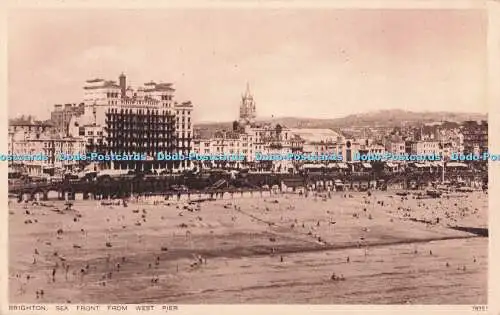 R720700 Brighton Sea Front from West Pier The Dyke Hills Photochrom Co Ltd Royal