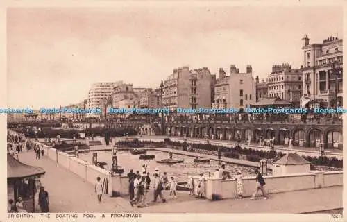 R720707 Brighton The Boating Pool and Promenade The Beach Photochrom Co Ltd Roya