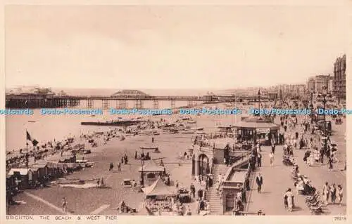 R720708 Brighton The Beach and West Pier Aquarium and Sun Terraces Photochrom Co