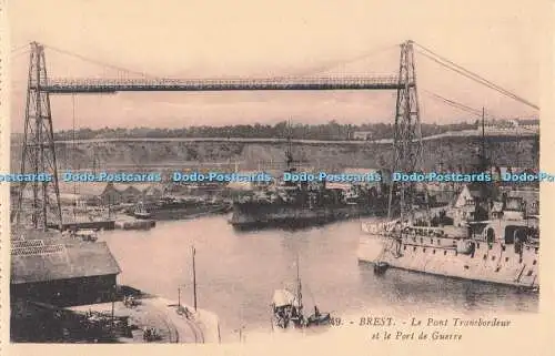 R722935 Brest Le Pont Transbordeur et le Port de Guerre G Artaud Nantes