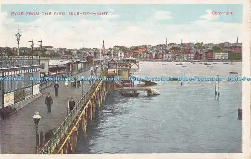 R720879 Isle of Wight Ryde vom Pier D G und D PM Tunbridge Wells 1907