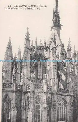 R722988 Le Mont Saint Michel La Basilique L Abside LL 53 Levy et Neurdein Reunis