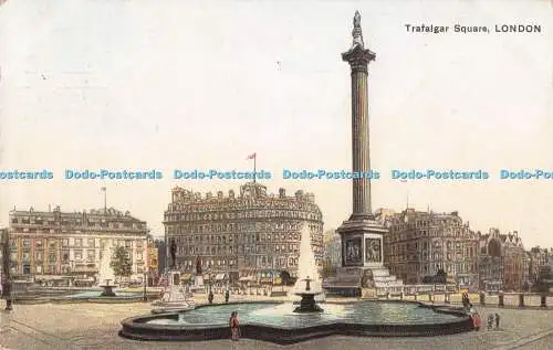 R720927 London Trafalgar Square Postkarte 1909