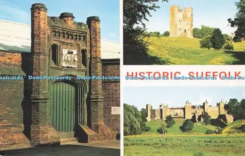 R723038 Historisches Suffolk Wolsey Gate Orford Castle Framlingham Castle F W Pawsey