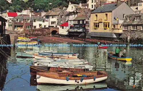 R723048 Cornwall Polperro The Harbour N P O Dexter Litho Kanada PM Plymouth 1985