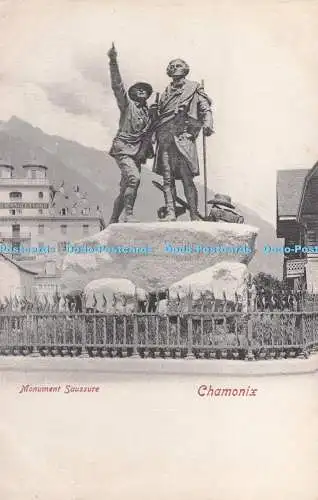 R720992 Chamonix Monument Saussure R and J D