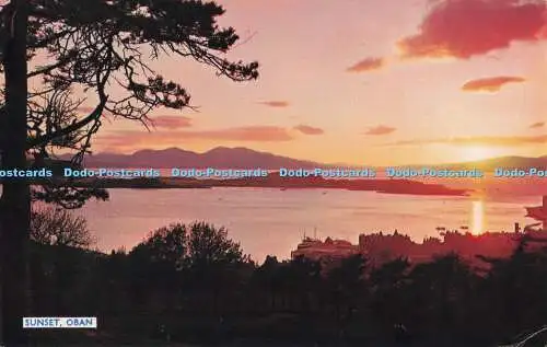 R723194 Oban Sunset Junior Print Thistle Down Series A D Henderson PM Argyll 197