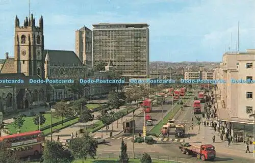 R723211 Plymouth Royal Parade mit Blick nach Westen und zeigt St Andrews Church Th