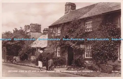 R721144 Wales Boyhood Home of R T Hon D Lloyd George M P Llanystumdwy Nr Criccie