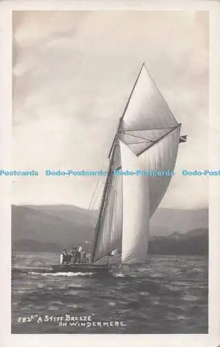 R721152 A Stiff Breeze on Windermere G P Abraham F R P S Keswick