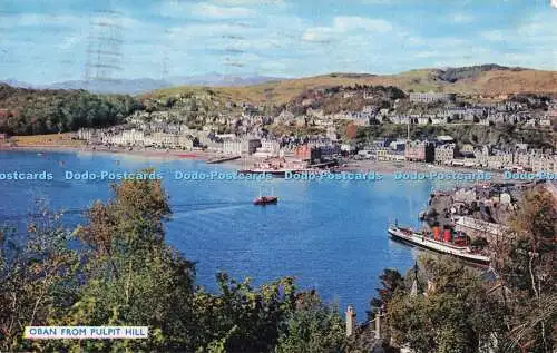 R723281 Oban from Pulpit Hill A D Henderson Junior Print PM Argyll 1970